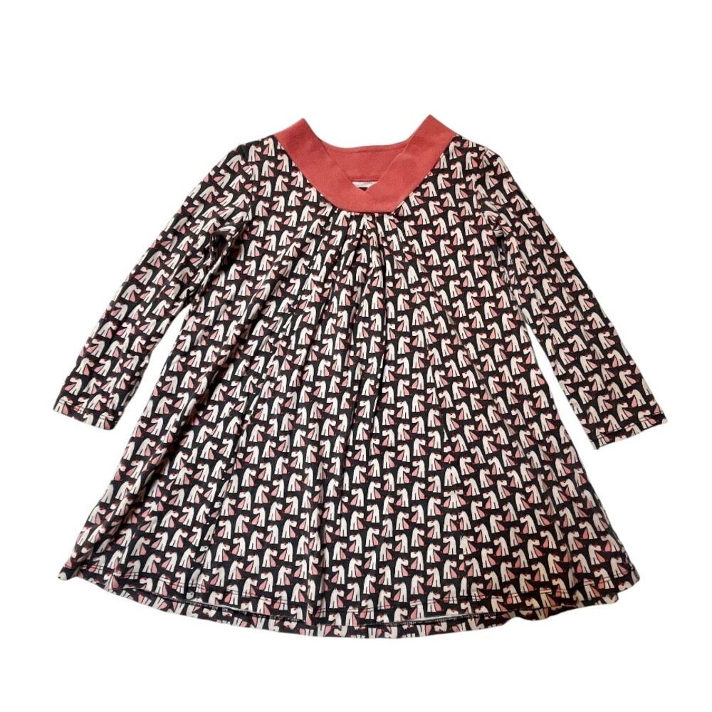 Tea Collection Scottie Dog Print Trapeze Dress Size 5